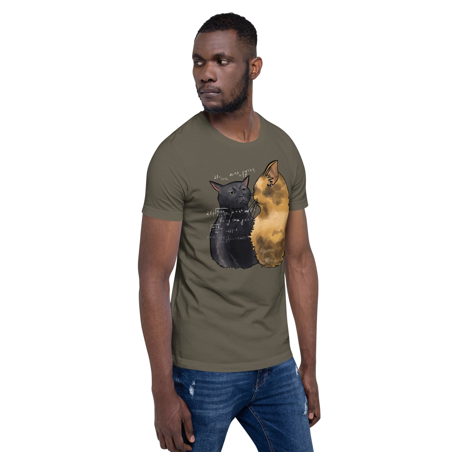 Nerd Cats Unisex Tee in Dark