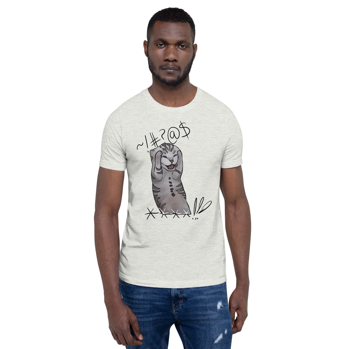 Gone Wild Cat Unisex T-Shirt in Bright Colors