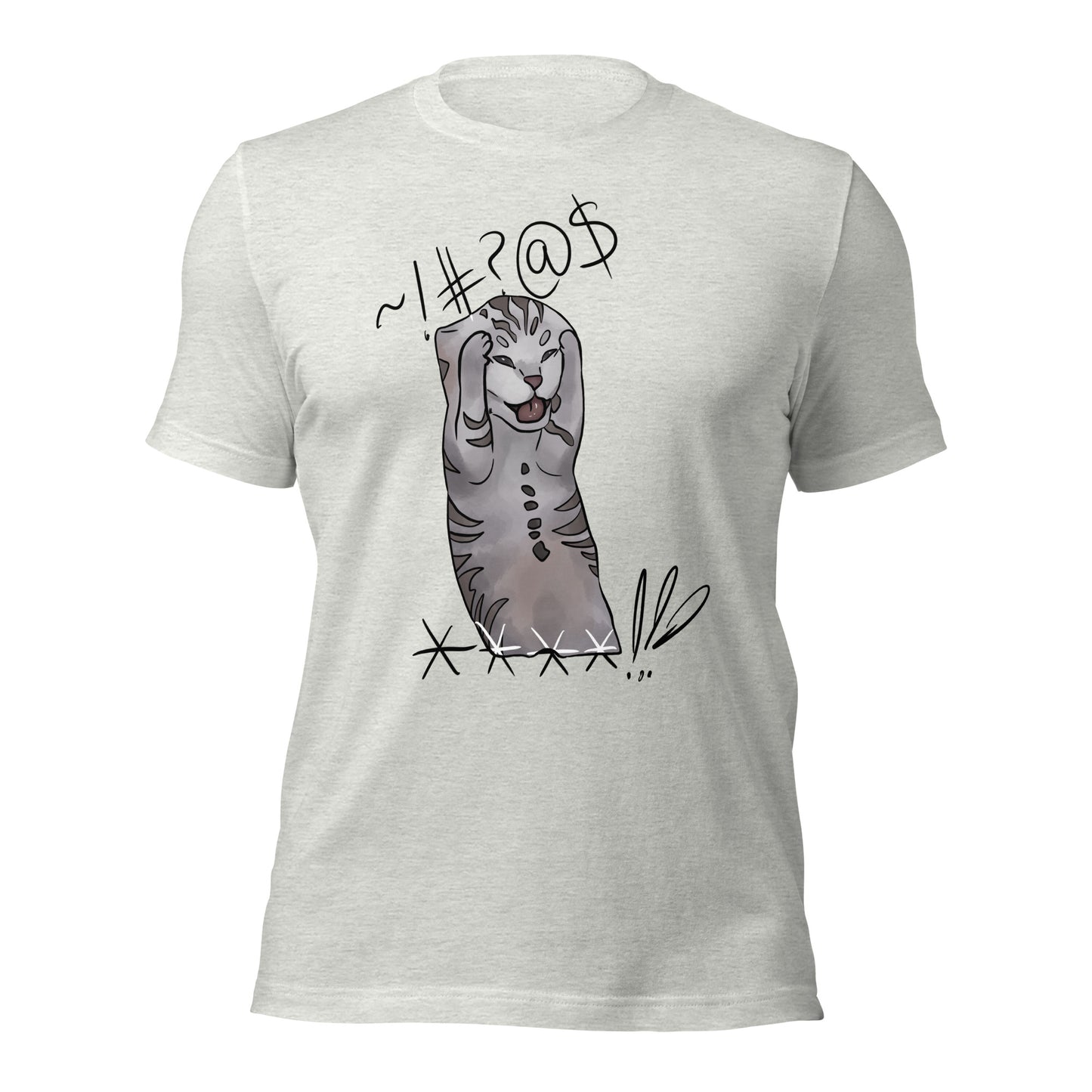 Gone Wild Cat Unisex T-Shirt in Bright Colors