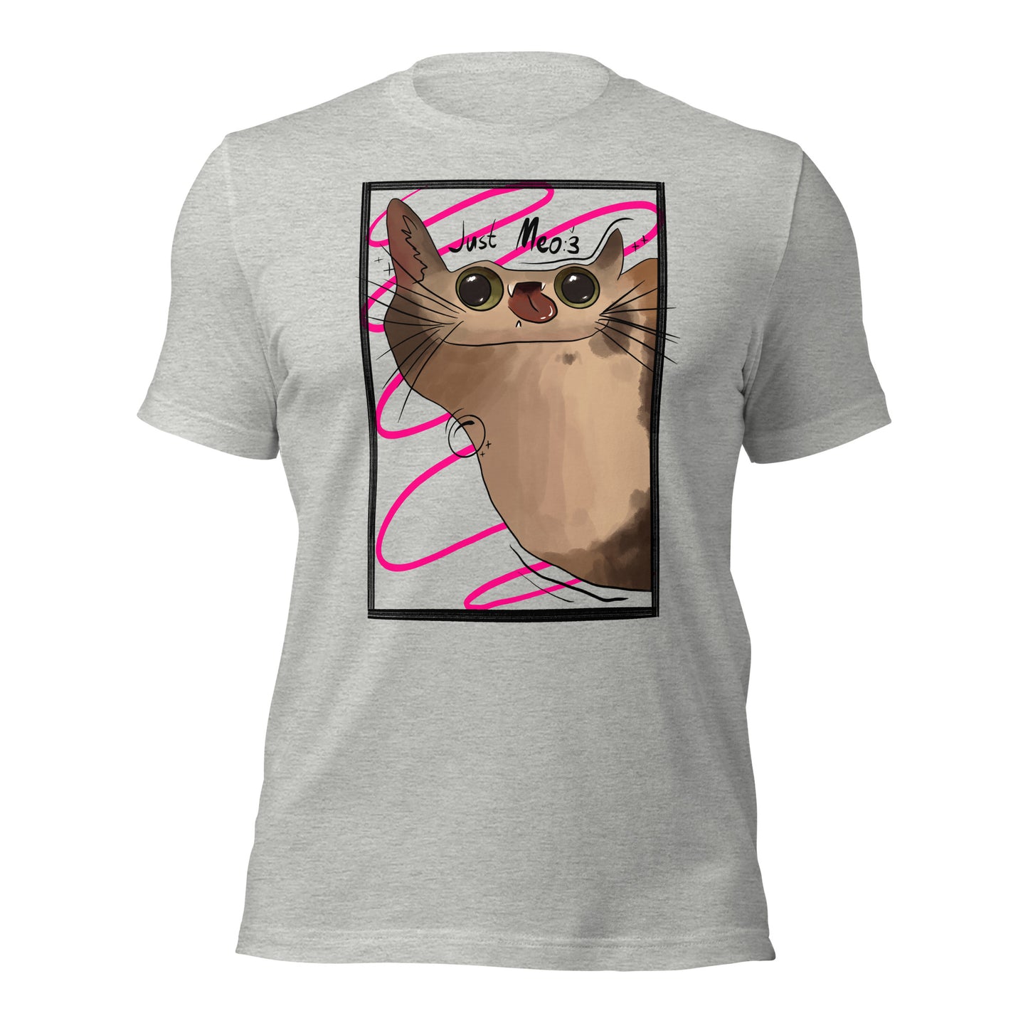 Meow Unisex Bright Colors T-Shirt