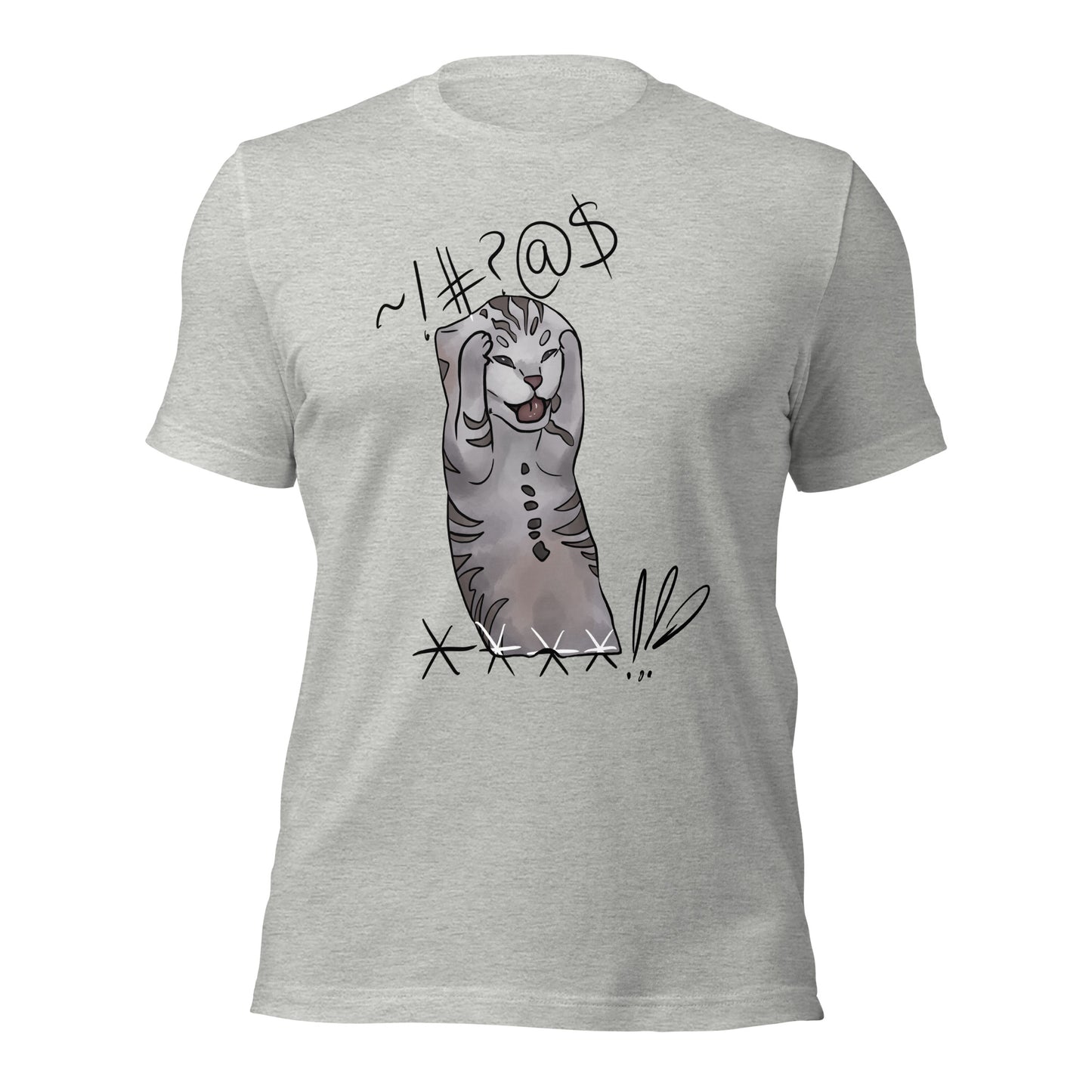 Gone Wild Cat Unisex T-Shirt in Bright Colors