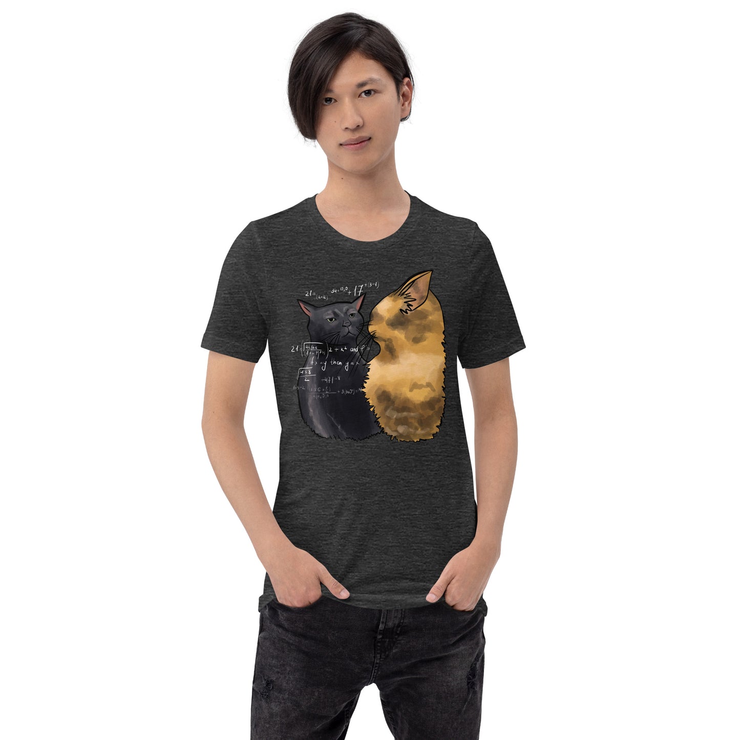 Nerd Cats Unisex Tee in Dark