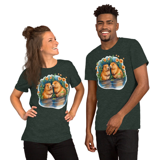 "Two Capybaras" Color T-shirt