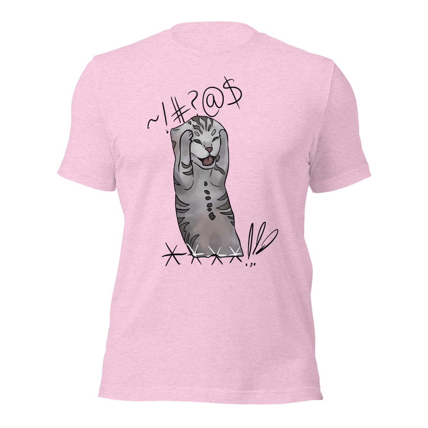 Gone Wild Cat Unisex T-Shirt in Bright Colors