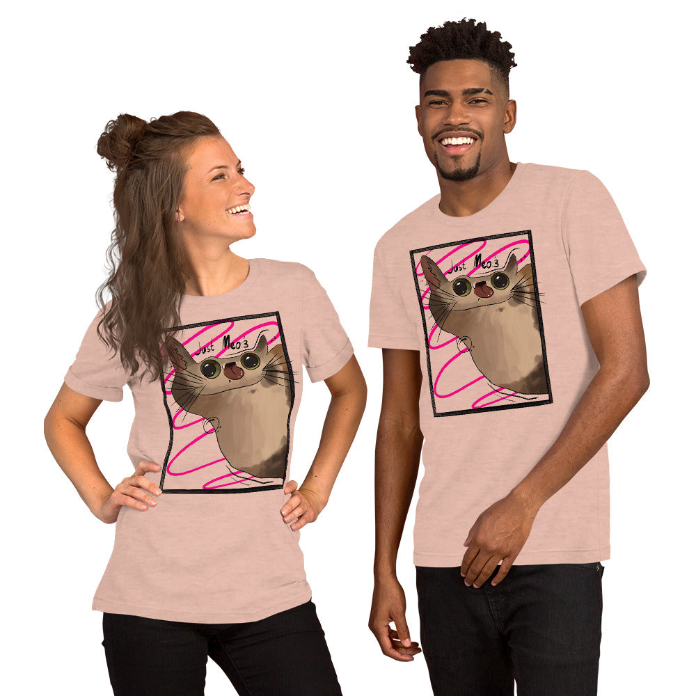 Meow Unisex Bright Colors T-Shirt