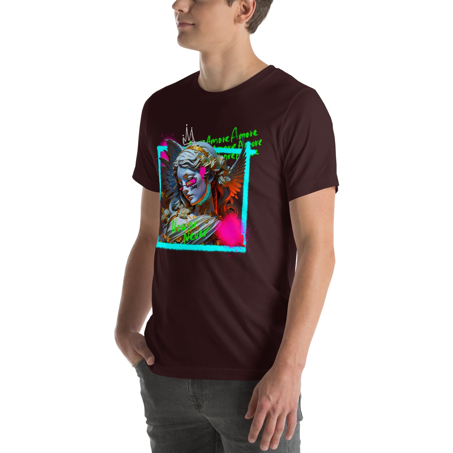 Amore Angel Unisex T-Shirt in Dark Colors