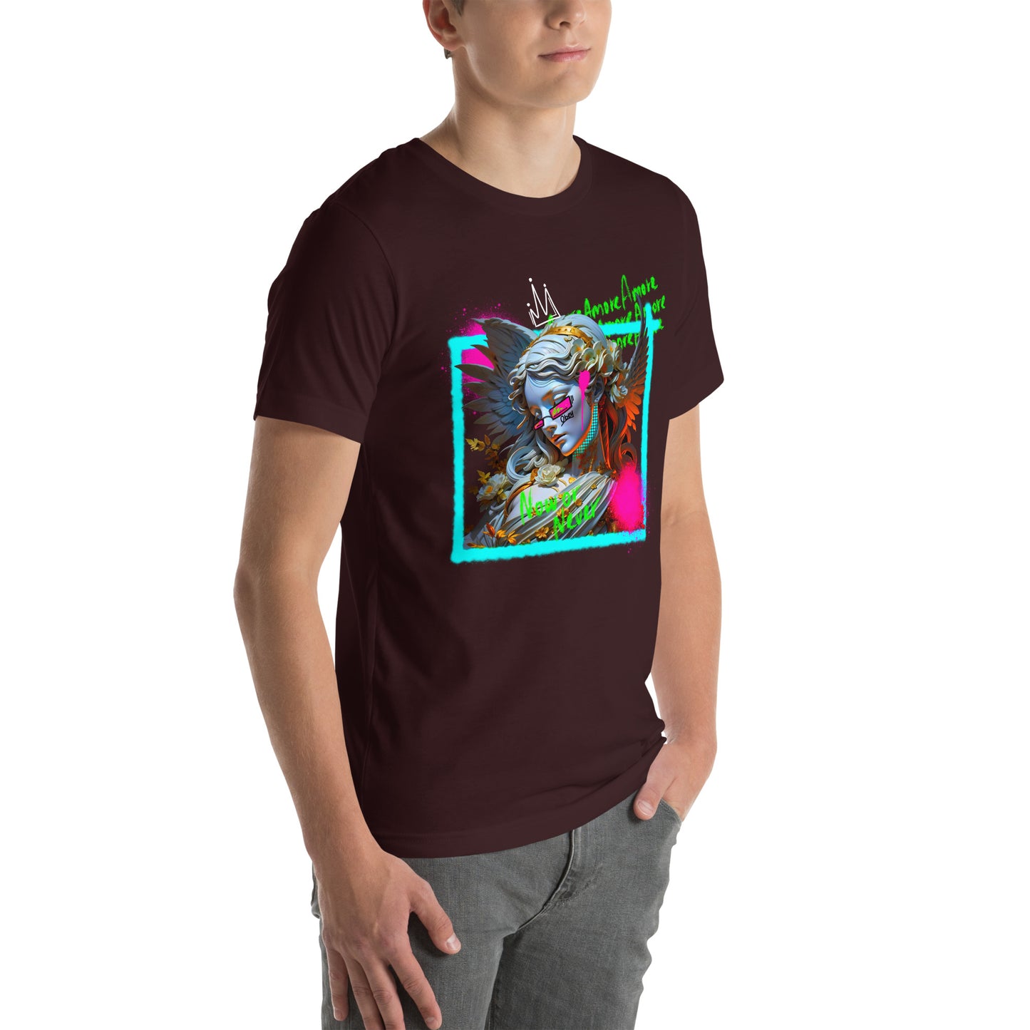 Amore Angel Unisex T-Shirt in Dark Colors