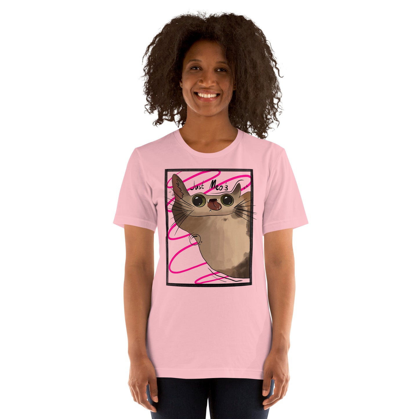 Meow Unisex Bright Colors T-Shirt