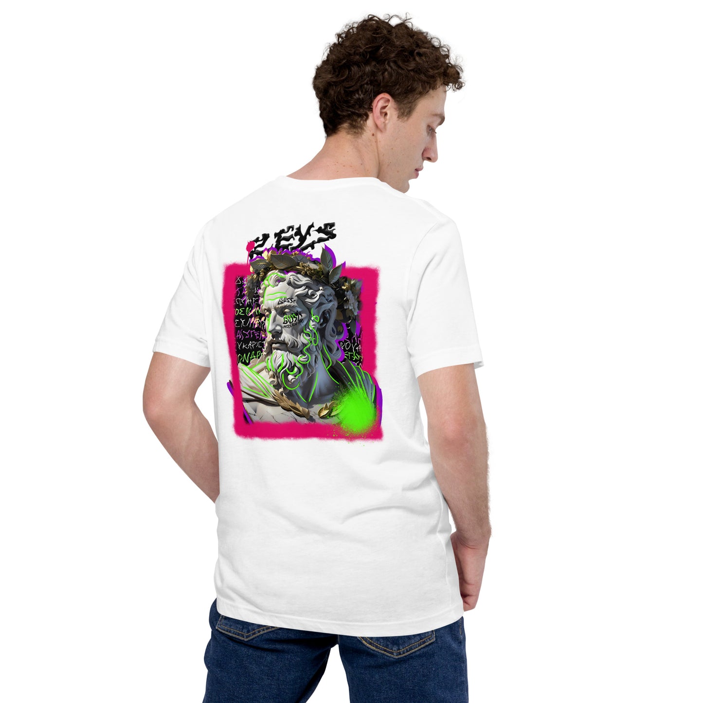 Two-Face Zeus White Unisex Tee