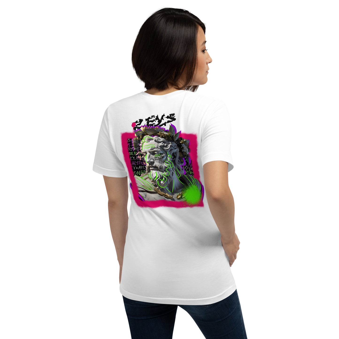 Two-Face Zeus White Unisex Tee