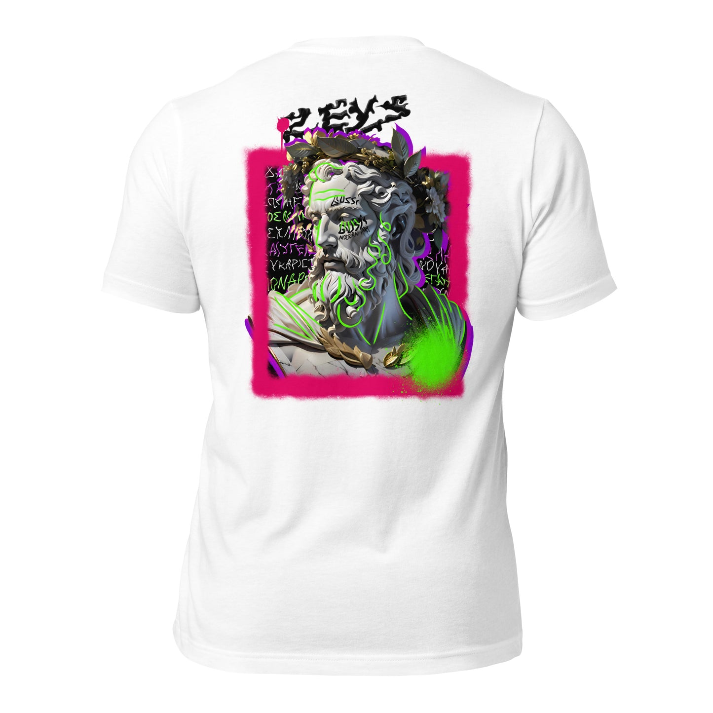 Two-Face Zeus White Unisex Tee