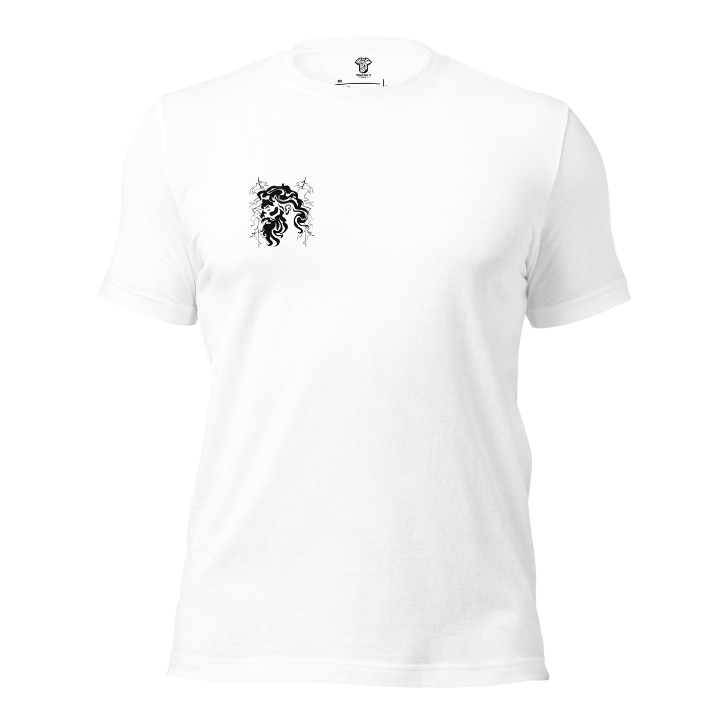 Two-Face Zeus White Unisex Tee