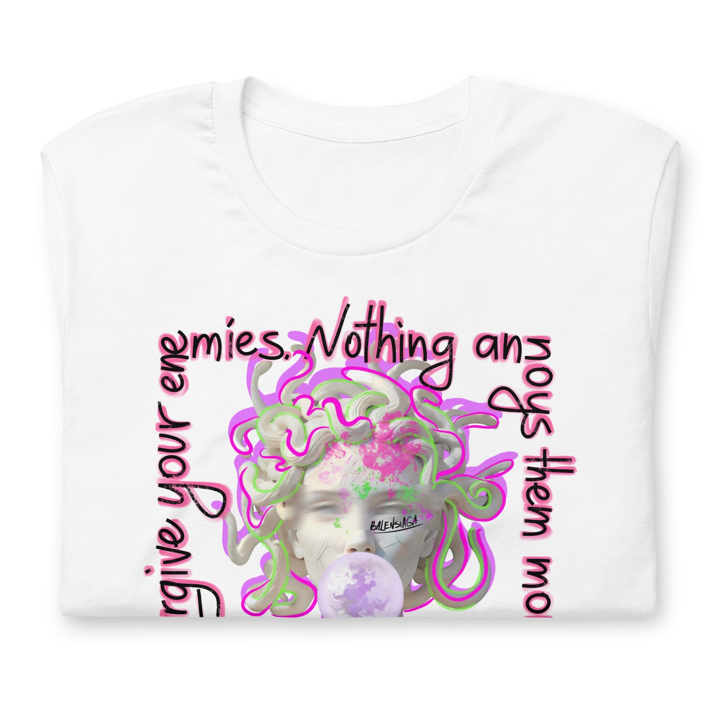 Medusa Unisex White Tee