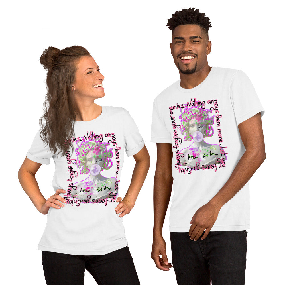 Medusa Unisex White Tee