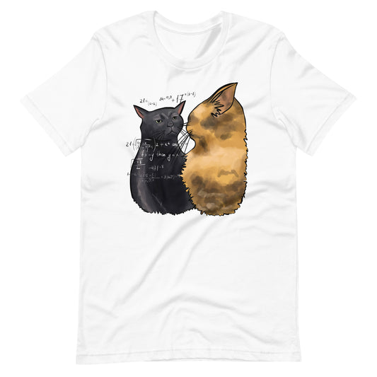 Nerd Cats Unisex Tee in White